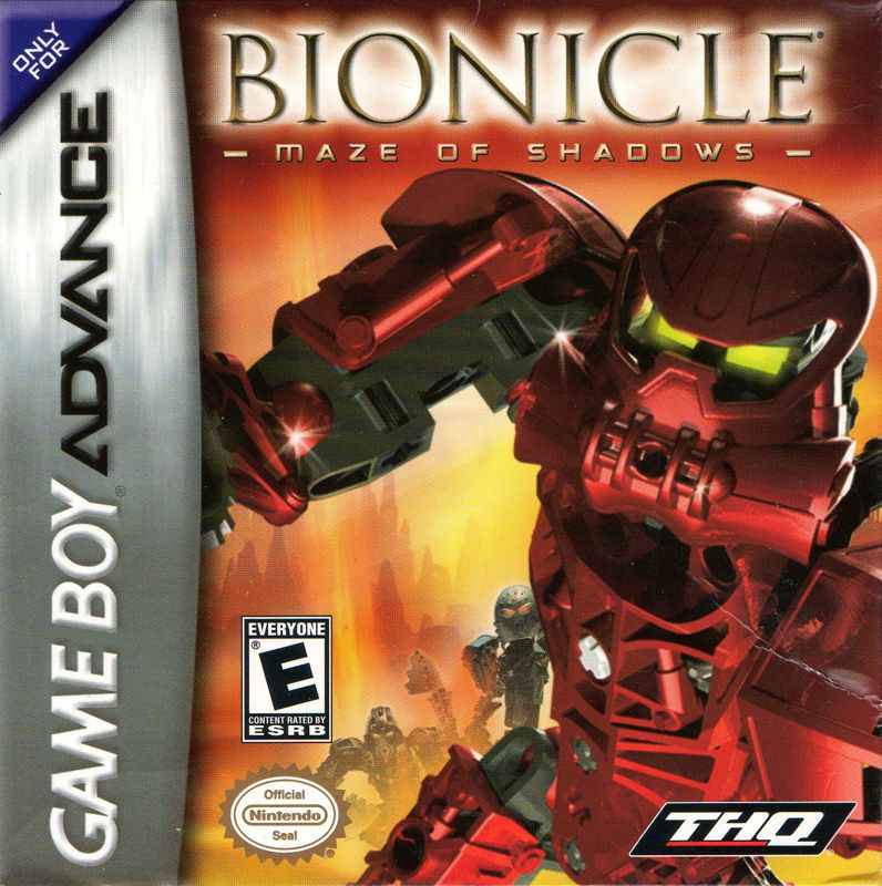 Bionicle box art for GameBoy Advance
